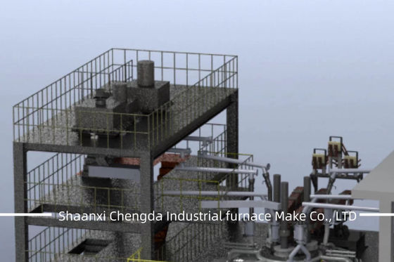 Three way catalyst treatment electric furnace equipment