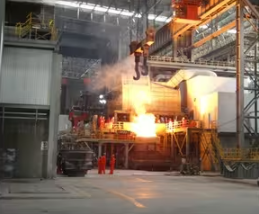Печь для переработки с помощью ПЛК, с управлением ложки, печь LRF 10T-160T для производства стали